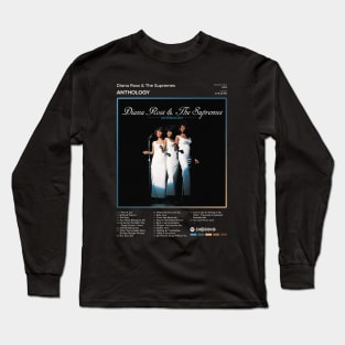 Diana Ross & The Supremes - Anthology Tracklist Album Long Sleeve T-Shirt